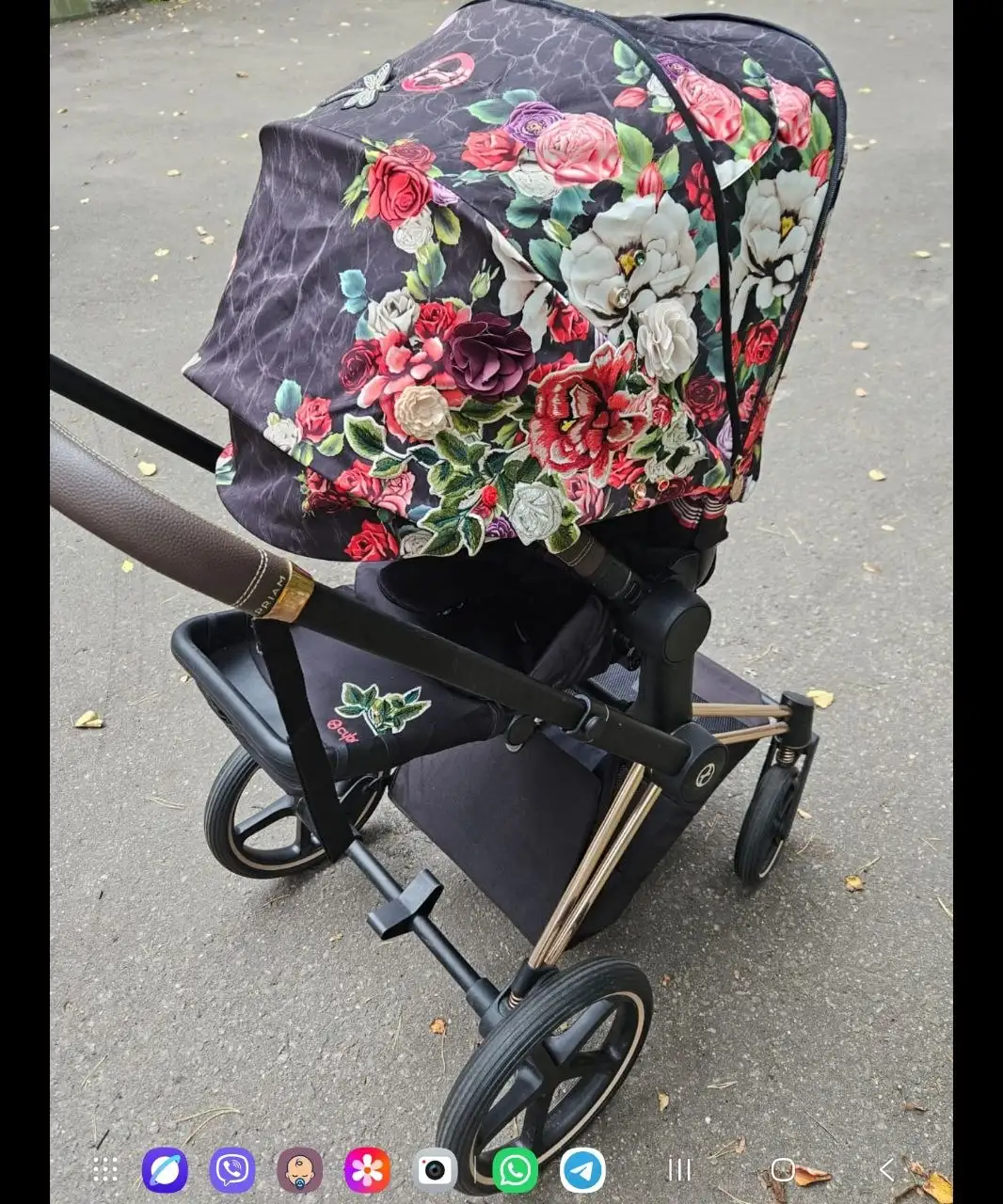 Дизайнерская коляска Cybex 2в1 с вышивкой и стразами - Коляски (Товары для детей) в Москва