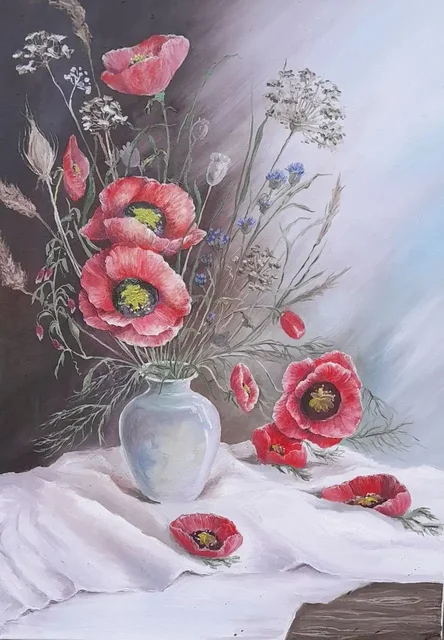 Картина маслом на холсте 50/70 - Пневматическое оружие в Москва