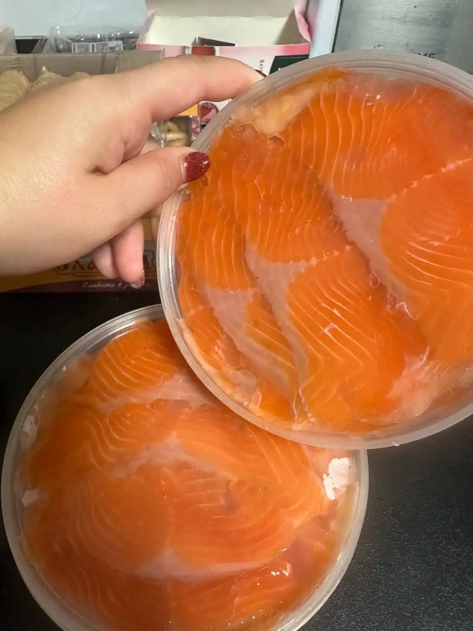 Филе рыбки: кета, нерка, форель, семга