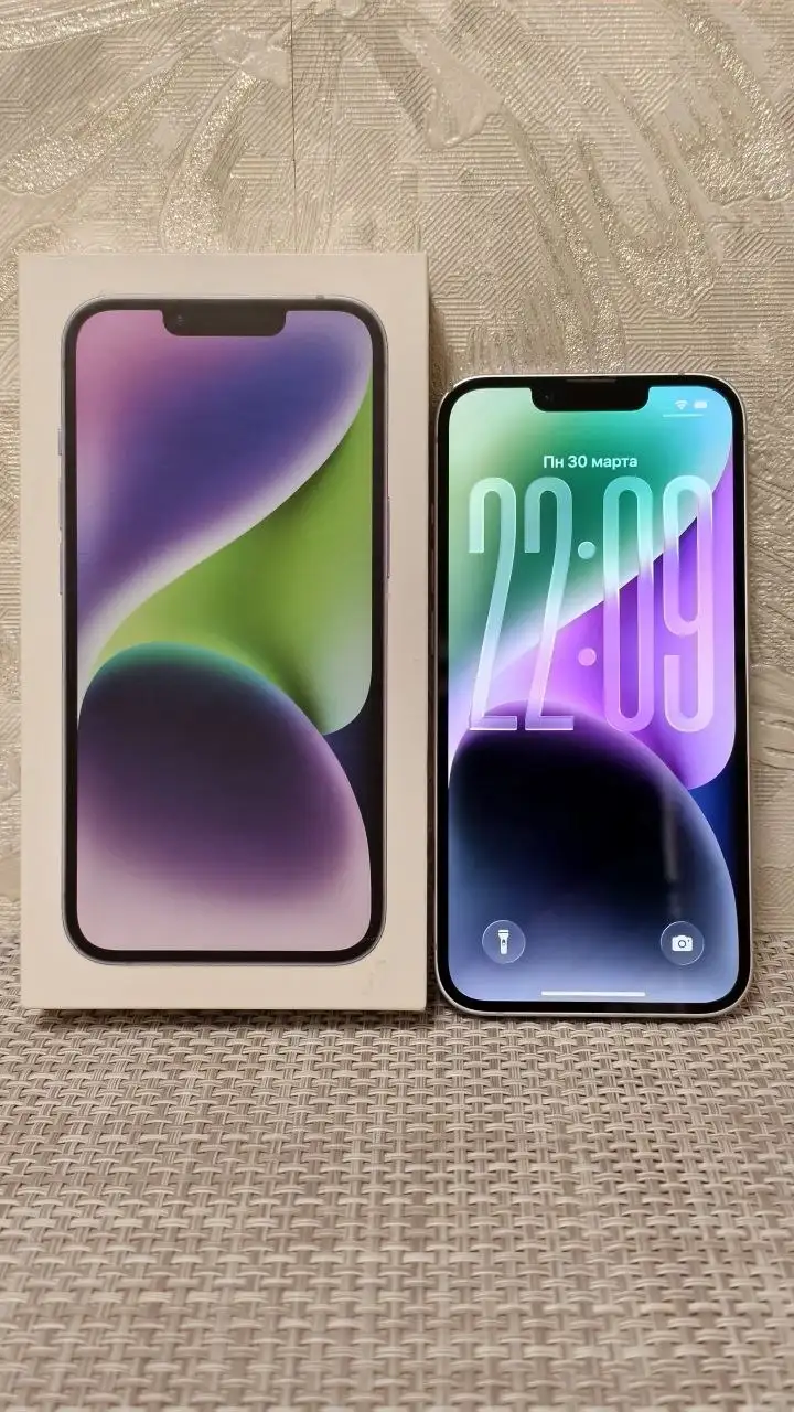 iPhone 14 128GB Purple (Sim + eSim) - Смартфоны (Электроника) в Ярославль