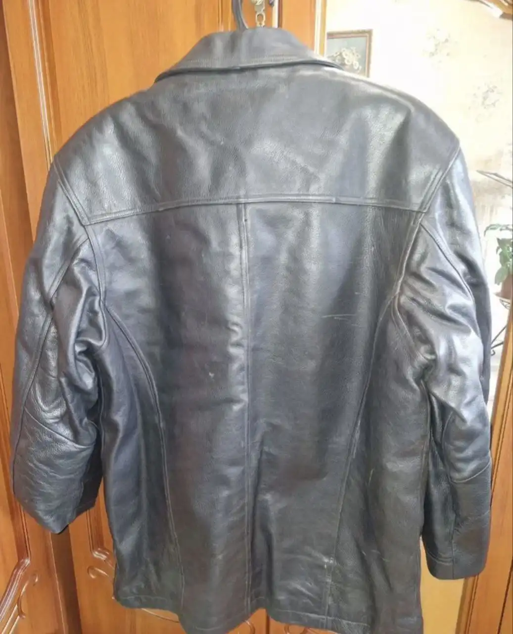 Мужская кожаная куртка 56 размер