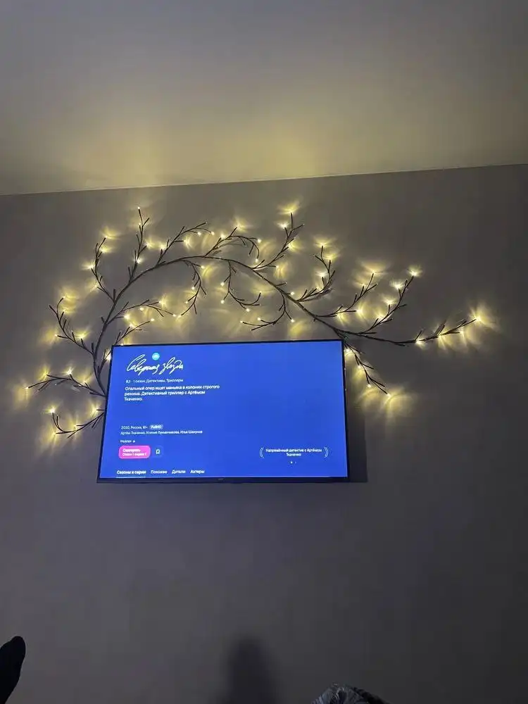 Новая гирлянда веточка длиной 2,4м с креплениями - Новогодние украшения (Для дома и дачи) в Ярославль