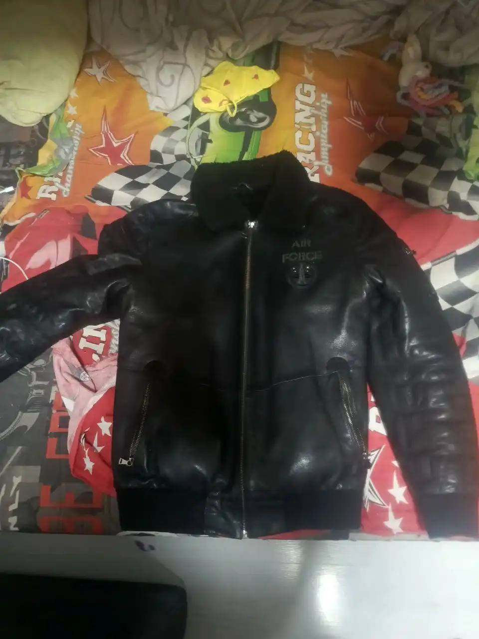 Кожаная зимняя куртка 54 XL - Верхняя одежда (Одежда) в Пермь