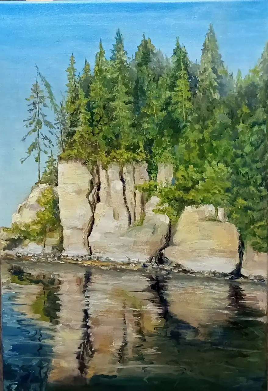 Картина "Хохловка. Вид с набережной" - Картины (Хобби и отдых) в Пермь