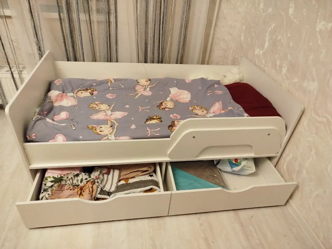 Детская кроватка с выкатными ящиками - Мебель детская (Товары для детей) в Пермь