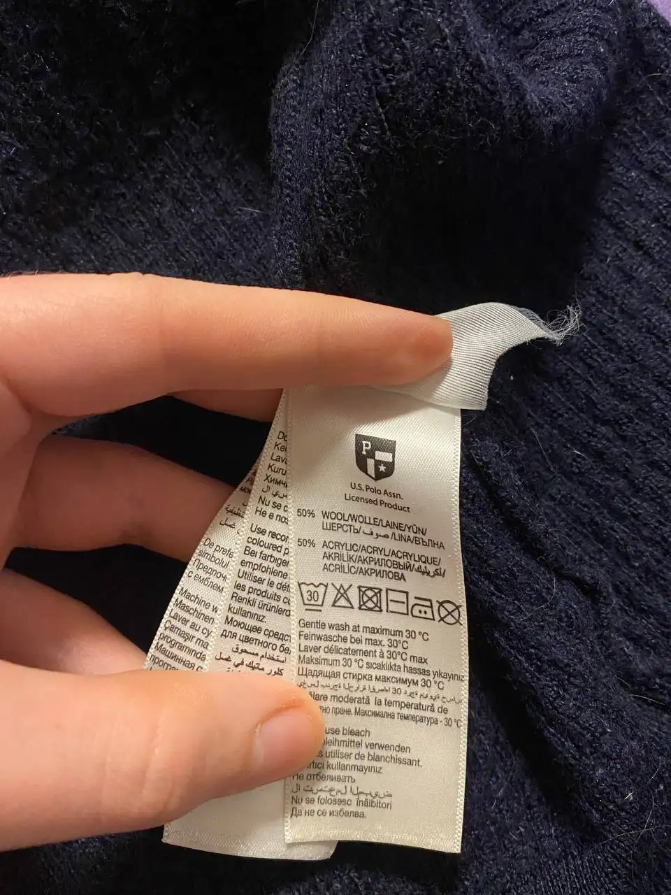 Свитшот US Polo Assn синий размер M - Свитшоты (Одежда) в Пермь