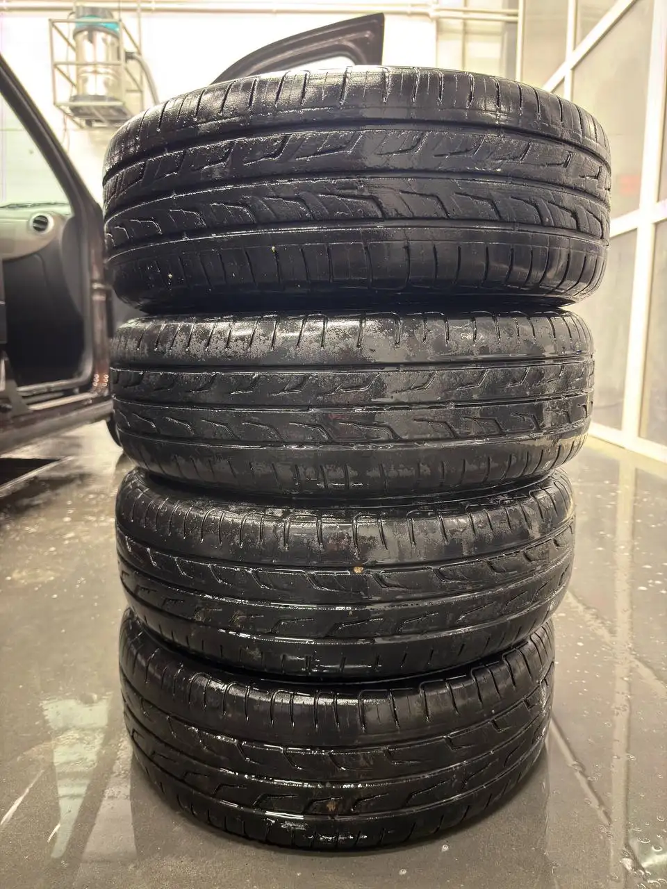 Летний комплект колес на ВАЗ Р14 - Колеса и диски (Запчасти) в Пермь