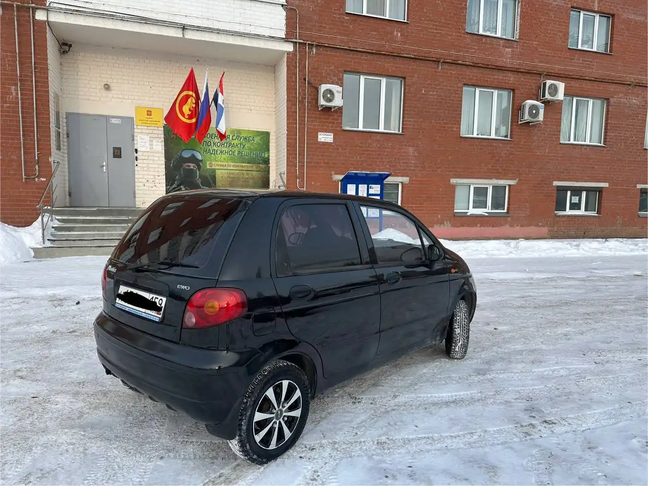 Daewoo Matiz 2009 года, черный, с кондиционером