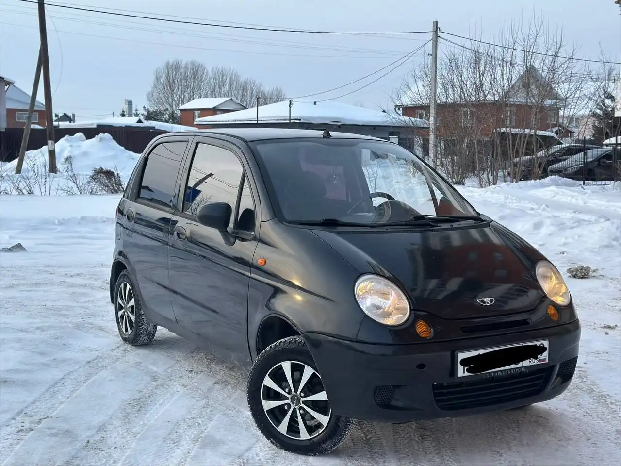 Daewoo Matiz 2009 года, черный, с кондиционером