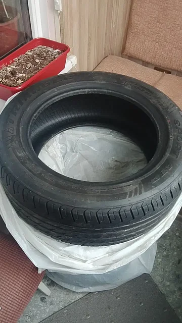 Летняя резина 215/55/16 с минимальным пробегом - частное объявление в Барнаул