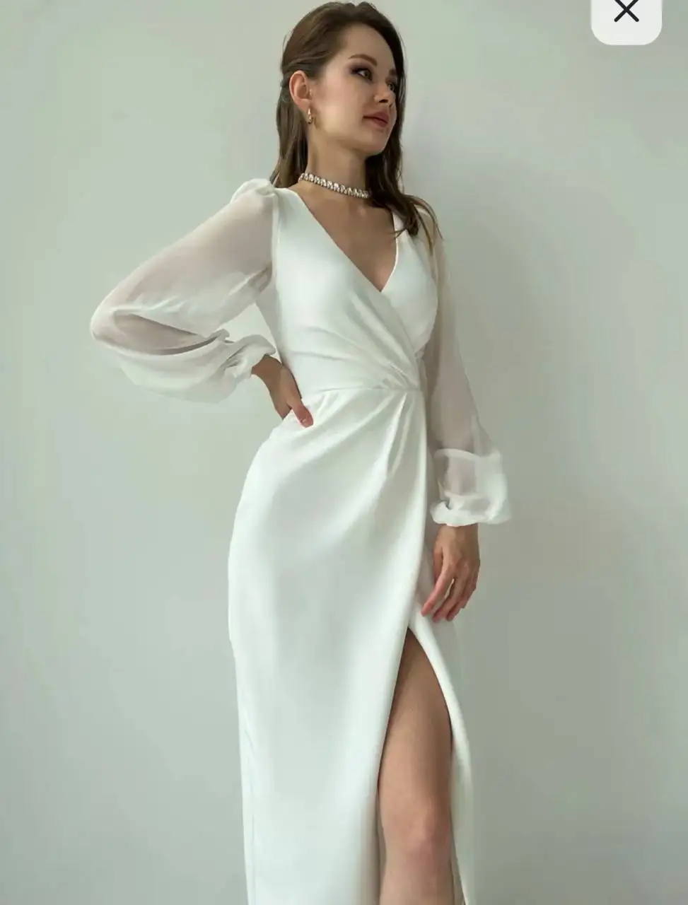 Свадебное платье молочного цвета размер 44 - Свадебные платья (Одежда) в Барнаул