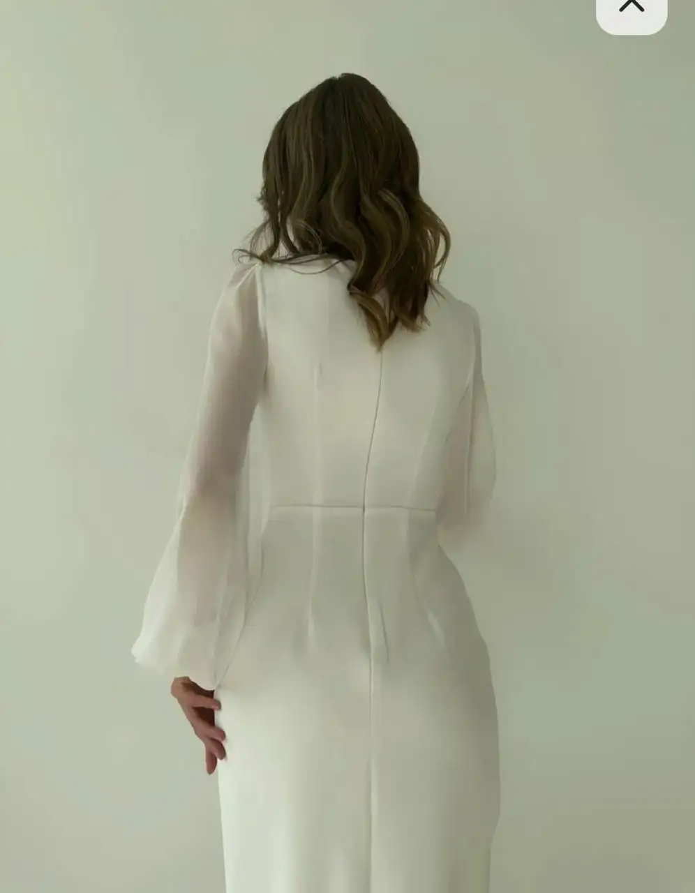 Свадебное платье молочного цвета размер 44 - Свадебные платья (Одежда) в Барнаул