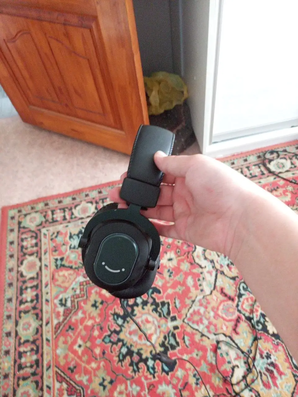 Игровые наушники с подсветкой и съёмным микрофоном - Аудиотехника (Электроника) в Барнаул