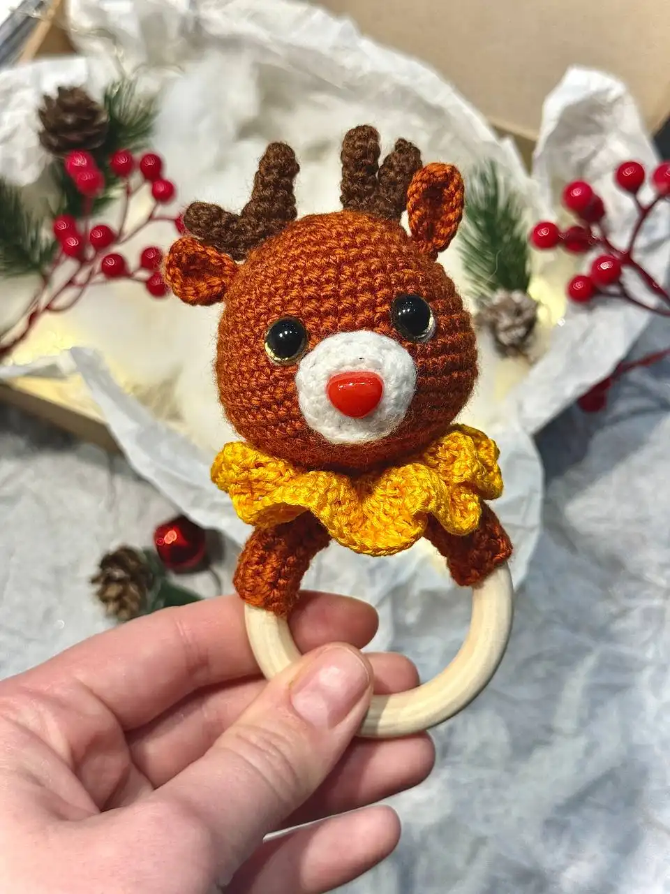 Вязаная погремушка - Игрушки (Товары для детей) в Барнаул