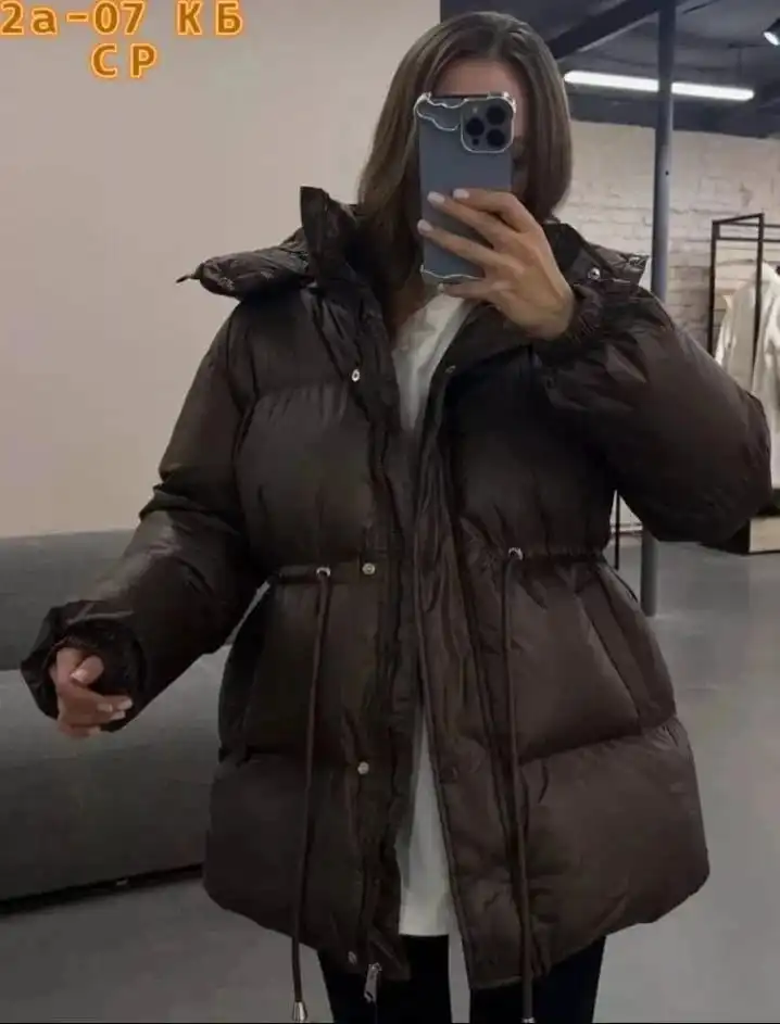 Куртка зимняя холлофайбер, размер 48 оверсайз - Верхняя одежда (Одежда) в Барнаул