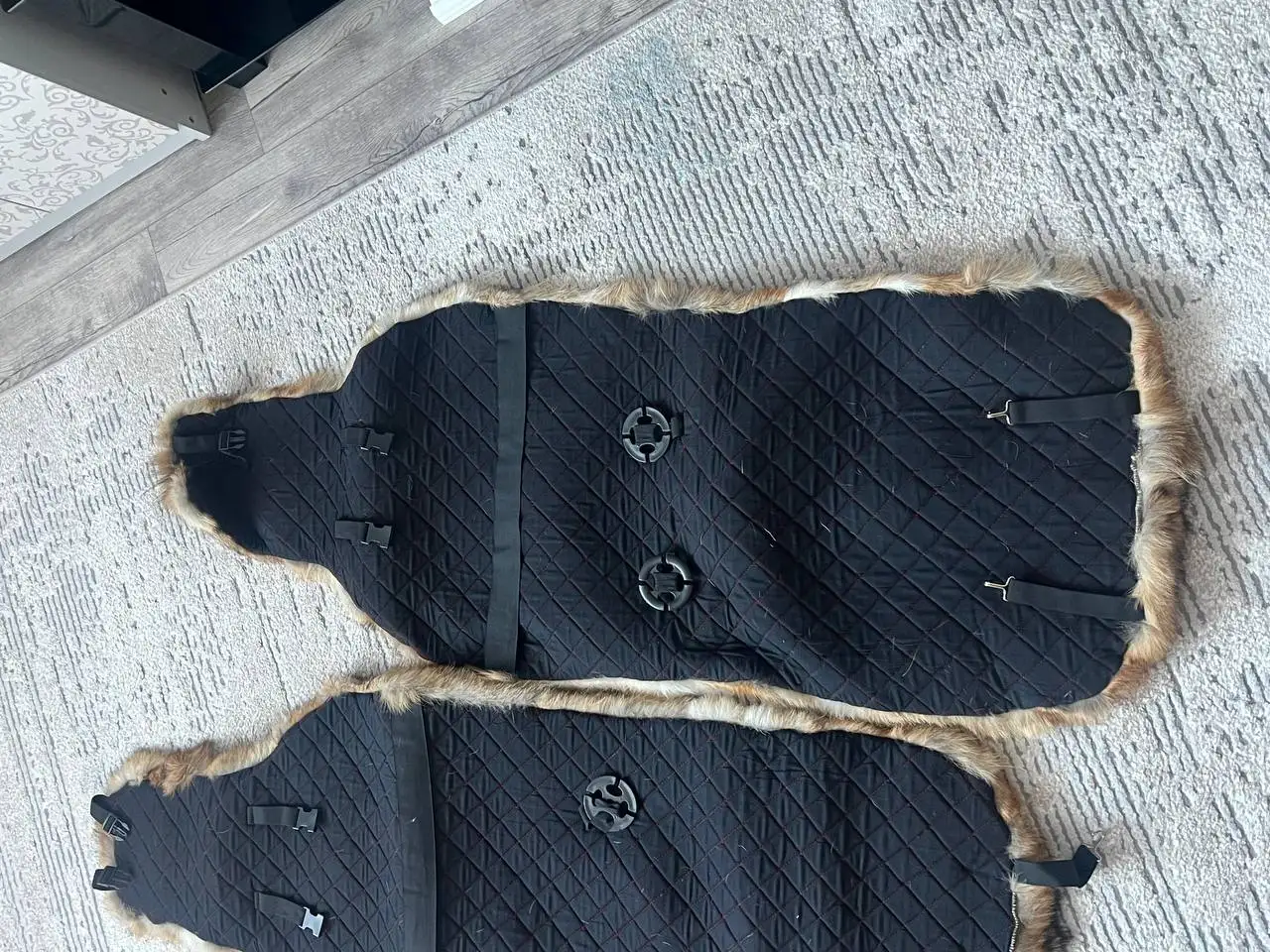 Накидки на передние сиденья авто из натуральной шкуры волка - Аксессуары (Авто) в Барнаул