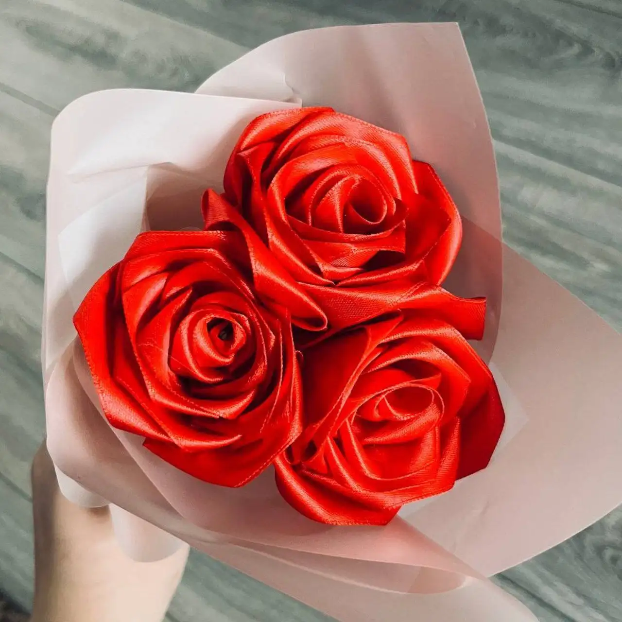 Атласные розы ручной работы - вечный букет - Рукоделие (Хобби и отдых) в Ульяновск