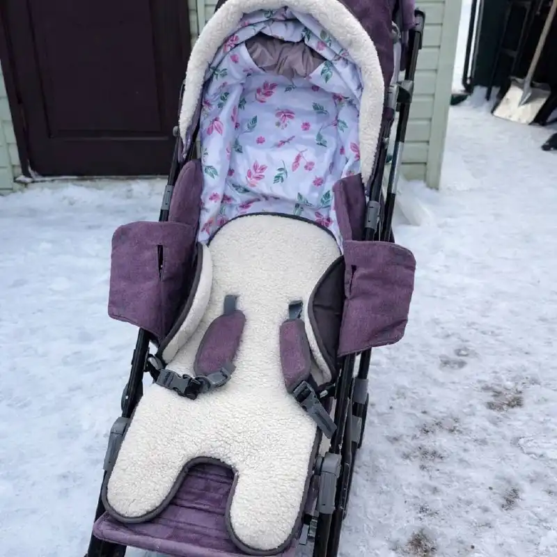 Продам сани коляску черничного цвета