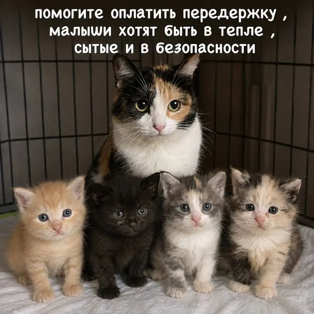 Сбор средств на передержку и корм для кошачьей семьи - частное объявление в Саратов