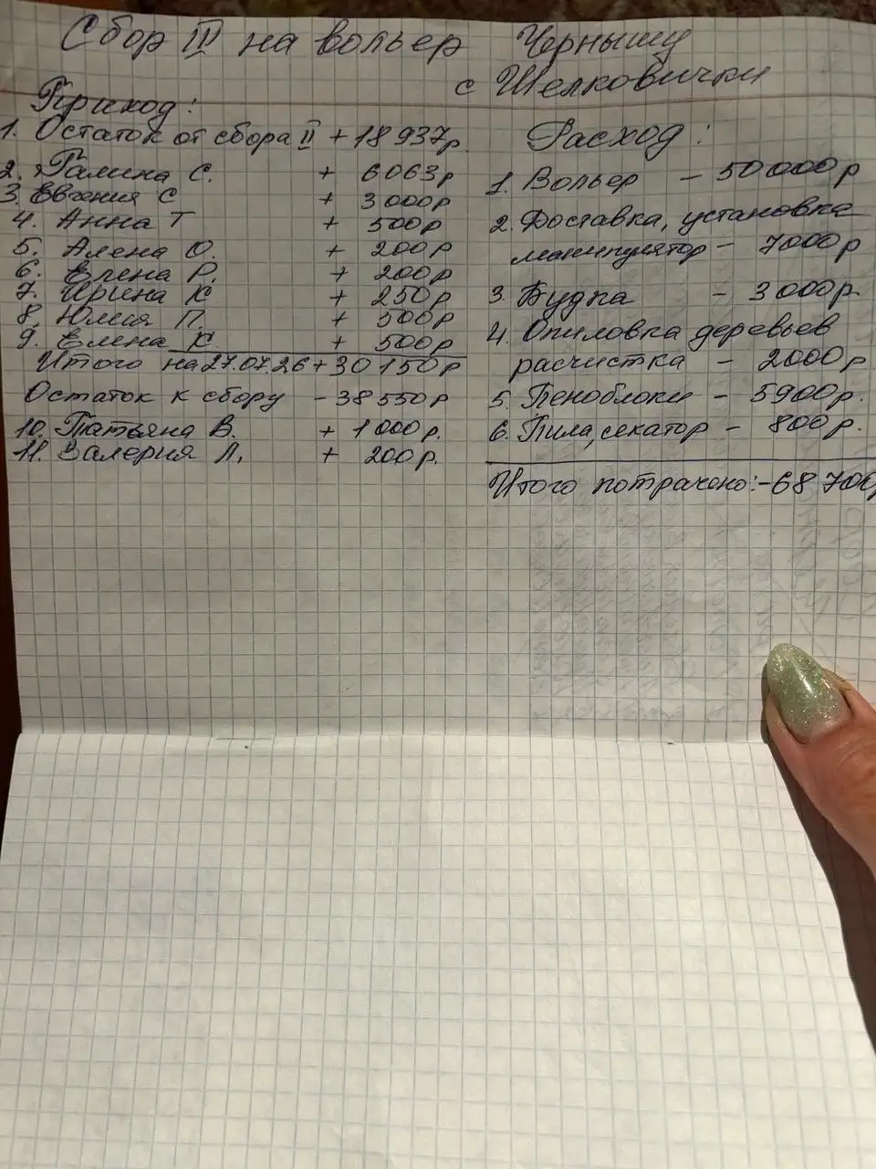 Сбор средств для Черныша - Сбор средств (Животные) в Саратов