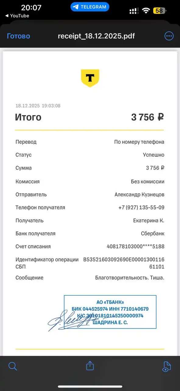 Экстренный сбор на лечение собаки Тиши в Саратове