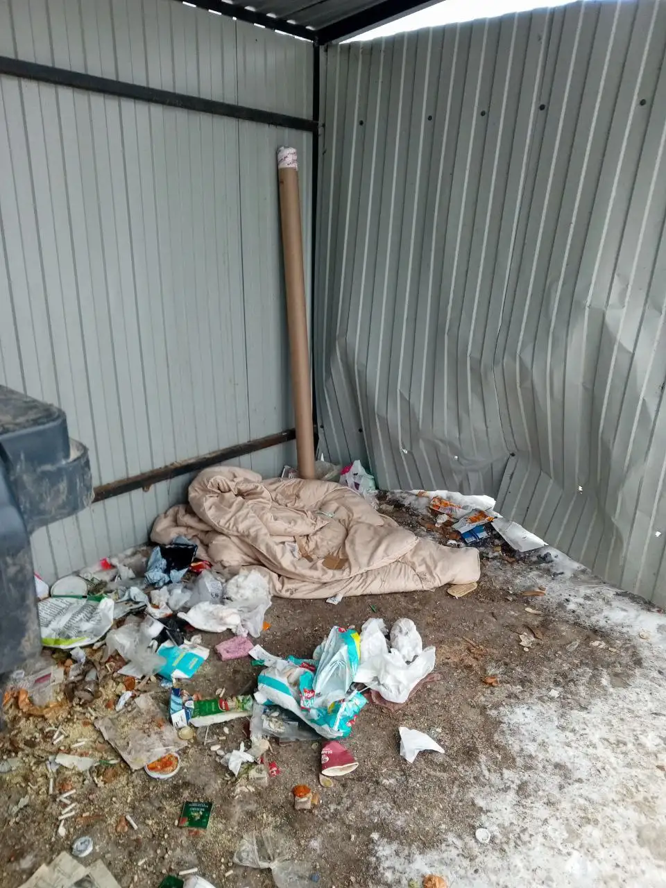 Щенок на мусорке в районе Ленинский, Елшанка - Собаки (Животные) в Саратов